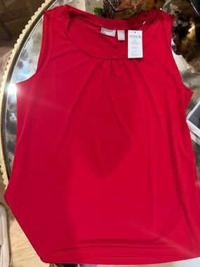 Chico’s Size 2 Urban Tank roasted red pepper color